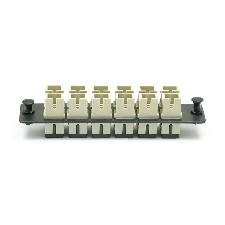 
12 Ports LC Duplex SC Simplex 12 fibers Beige MM LGX Adapter Plate 