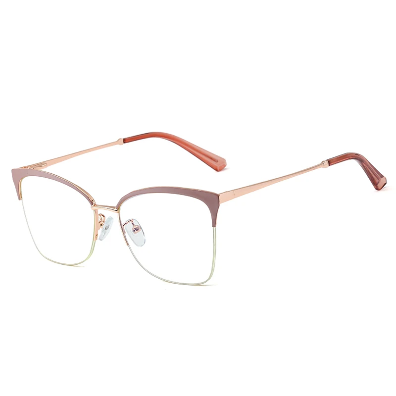 Wholesale Soft Nose Pad Spectacle Frames Women Anti Blue Light Optical Glasses