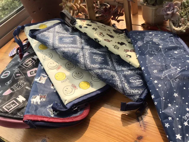 Waterproof Polyester Zipper Folding Sunny Umbrella Storage Bag Travel Water Cup Bag