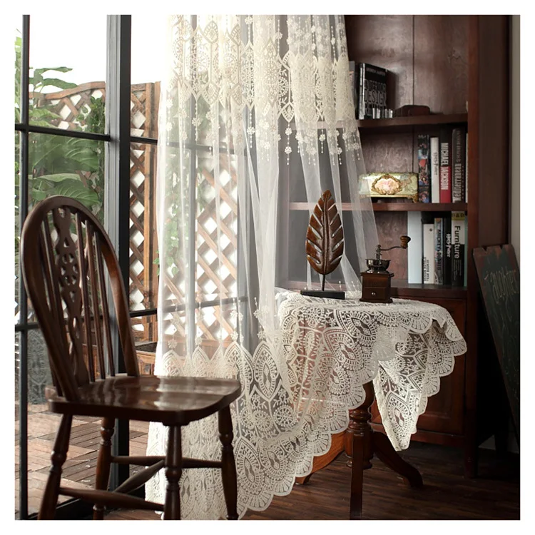 White Tulle Sheer Backdrop Curtain White transparent tulle semi-shading study balcony living room bedroom curtain fabric