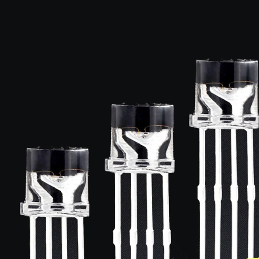 Best price 4pins common anode cathode 100degree Red Green Blue full color 5mm Flat top RGB LED diode for lights