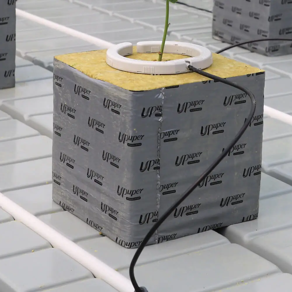 UPuper commerical indoor grow hydroponic media rock wool hydroponic grow blocks