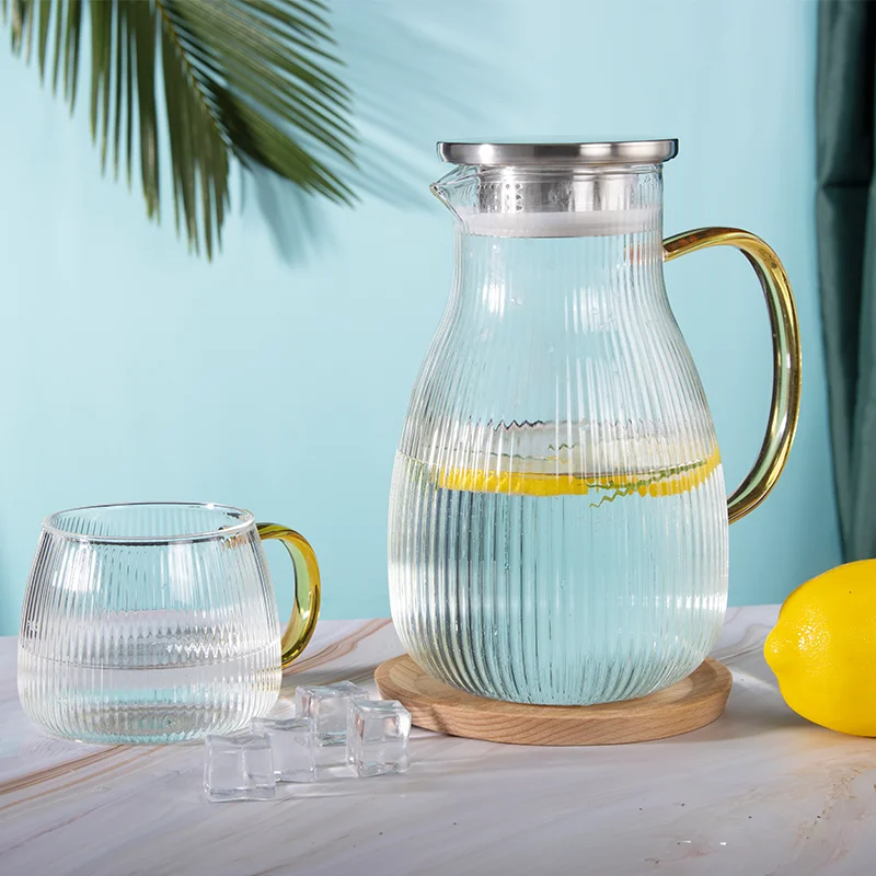 Cold Resistance 1600Ml Heat-Resistant Glass Teapot Cold Water Kettle  Kettle Glass