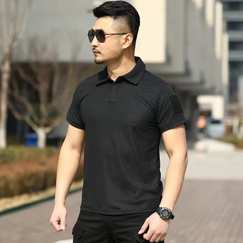 Hot Selling Polo T Shirts Outdoor Tactical T-shirt Training T-shirt Camouflage Short Sleeve Clothing Outdoor Quickly Dry Polo