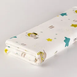 Custom Digital Printed Knit Printing Plain Coloured 95% Cotton 5% Spandex Fabric For Clothing