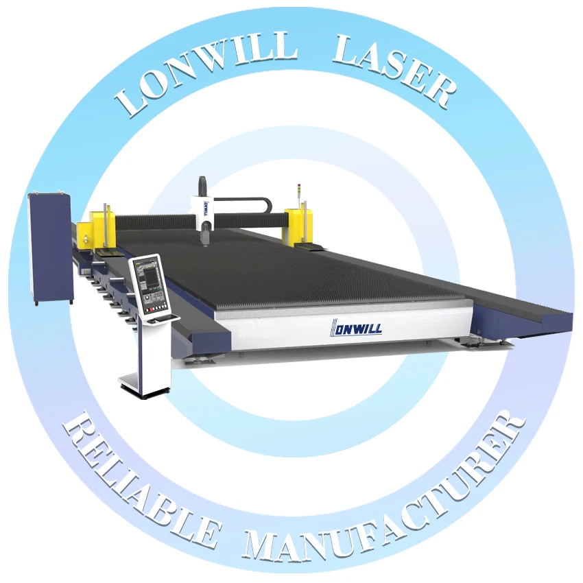 Ground rail gantry large format  high power laser cutting machine