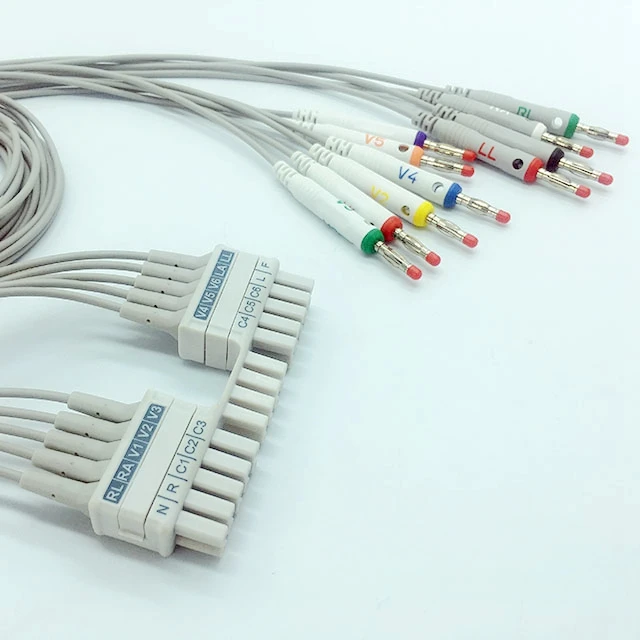 Best selling holter ecg cables mortara eli 230 ekg cable