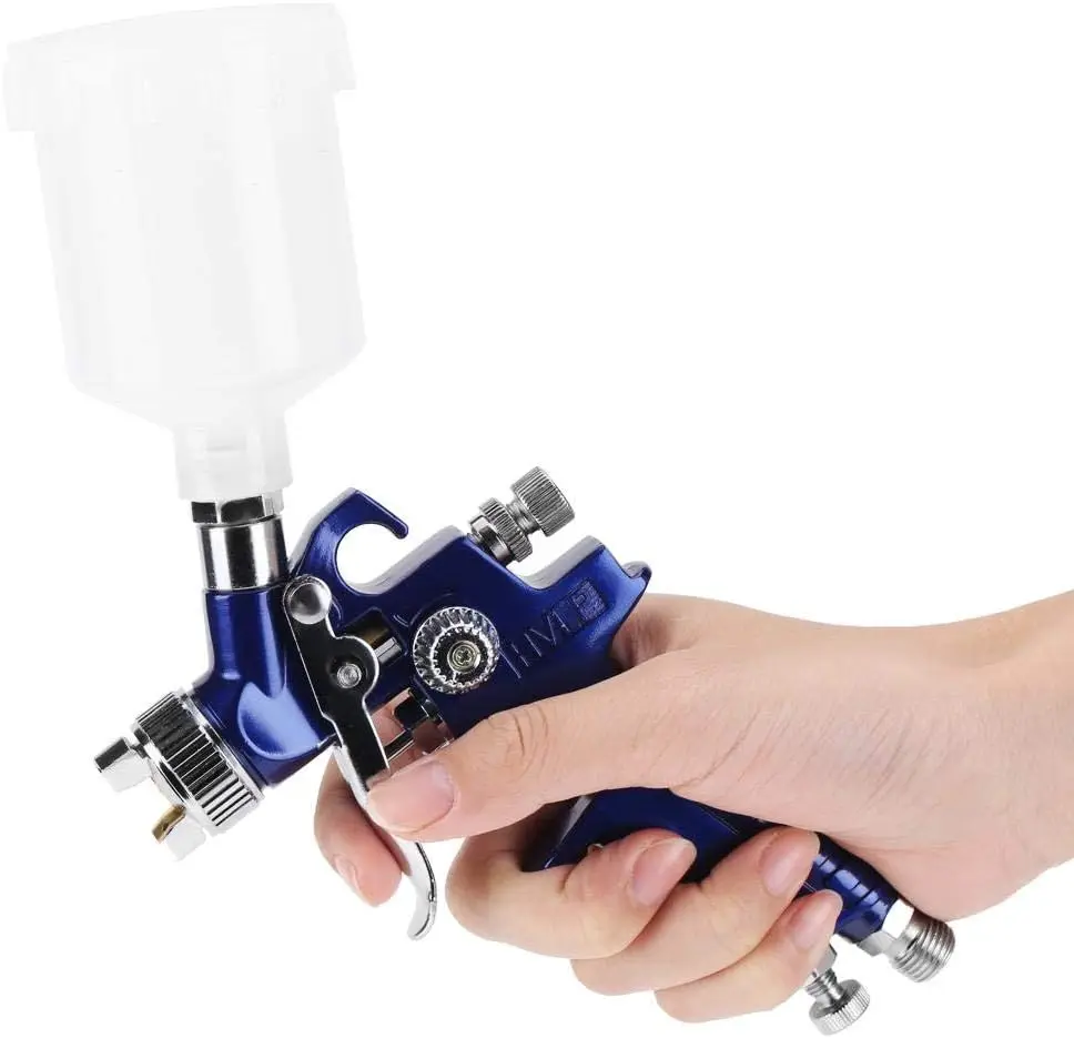600cc Cup 1.4mm Professional hand-held HVLP Airless Blue Air spray gun Car spray gun