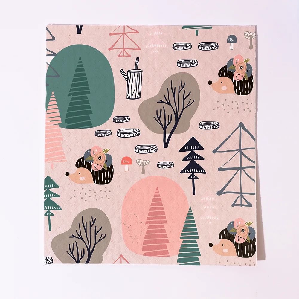 HOSHOM Cellulose Sponge Swedish Dish Cleaning Cloth Set Swiss Dish Kitchen Towels