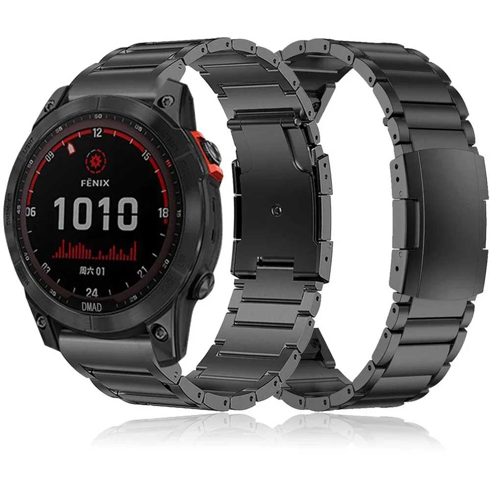 Ремешок из титанового сплава 22 мм 26 для Garmin Fenix 7X 5 5X 5xplus 6 6X Enduro металлический браслет с инстинктом 1 2 955 часов