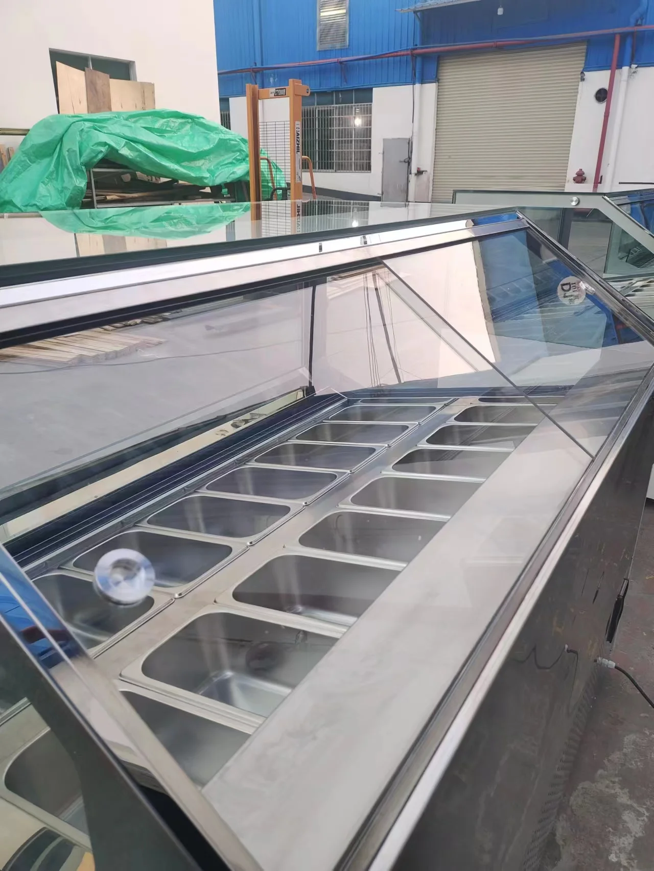 Ce Approved Italian Gelato Ice Cream Showcase Display Freezer / Ice Cream Dipping Cabinet for ice cream shop