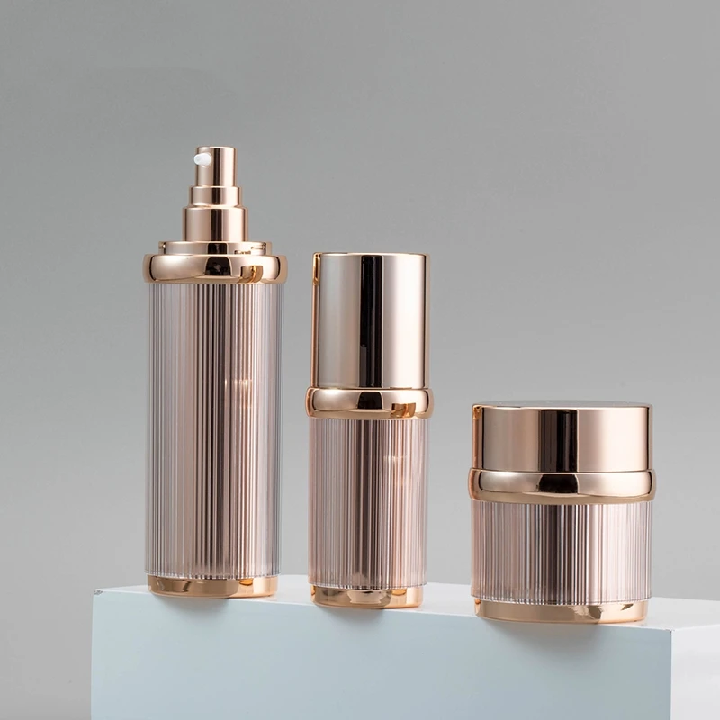 Luxury Skincare Cosmetic Packaging  Acrylic Lotion Bottle And Cream Jar