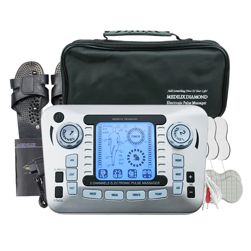 EMS & TENS Muscle Massager, Electric Stimulator Improves Circulation, Circulation Machine Relieves Body Pains, Neuropathy
