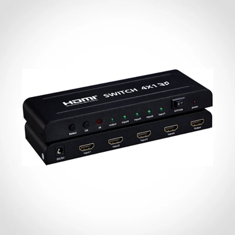 PIP 4 port HDMI switch 4 in 1 out,4K HDMI switch 4x1 with picture in picture