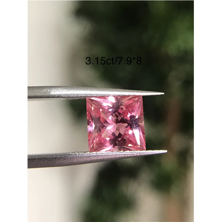 Wholesale Price Radiant Cut Lab Gemstones 7*9mm Radiant Pink Sapphire Lab Grown Pink Sapphire