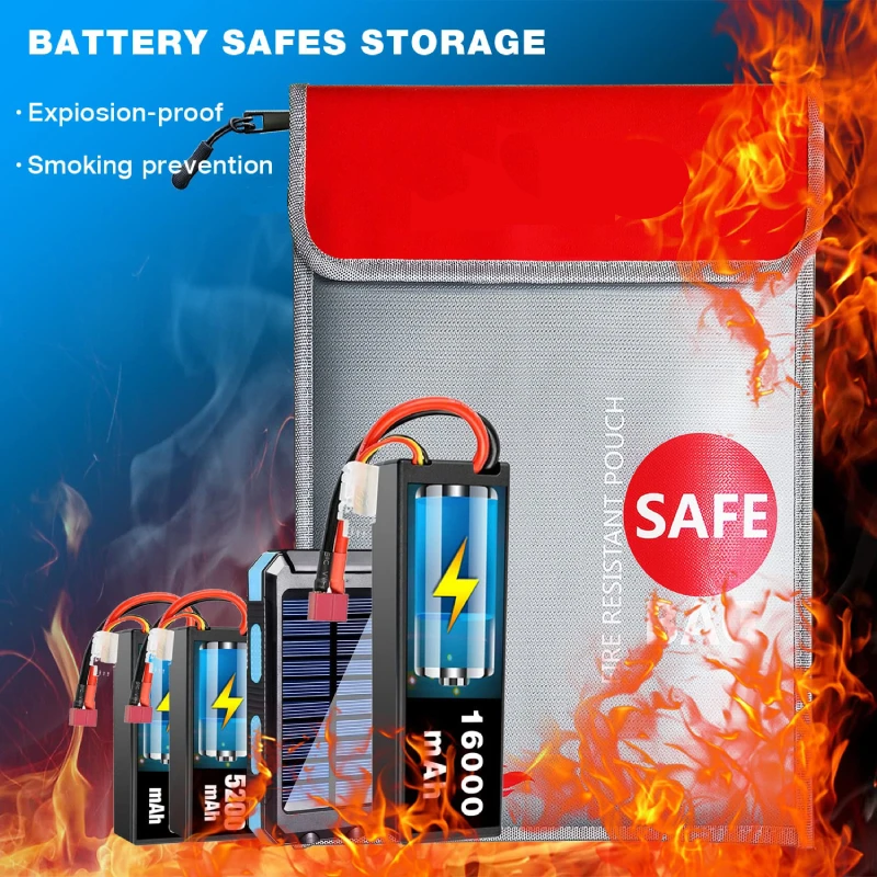 Fireproof Storage Bag Accept Custom Logo Lightweight Silicone Coated Silver Money Jewelry Passport Valuable Documents Safe Bag