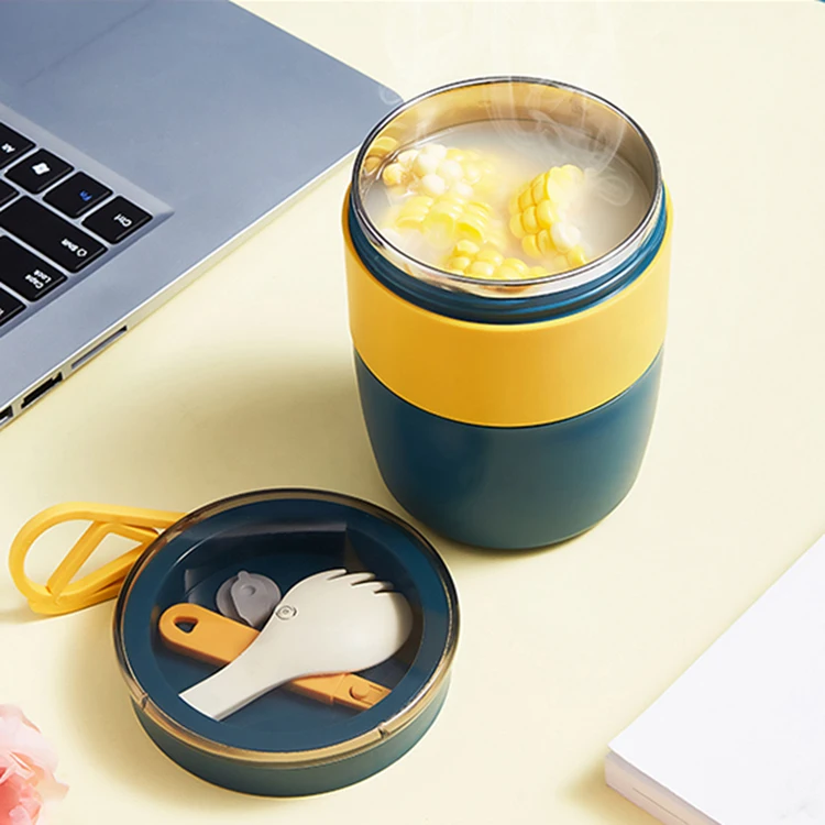 DRS Breakfast 450ml Thickness Microwave Ovens Safe Food Jar Bouillon Cup