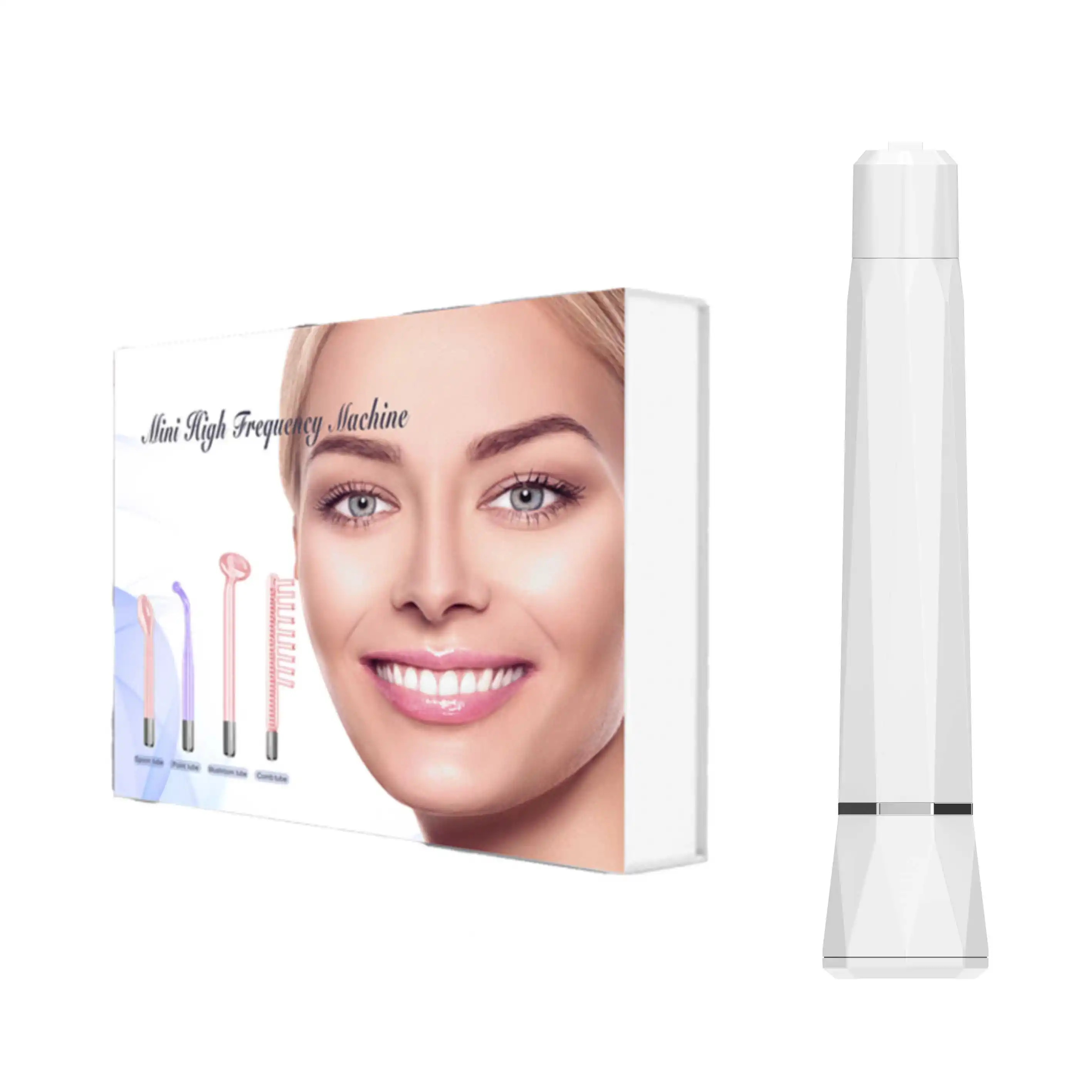 Wholesale custom equipo de radio frecuencia facial adjustable high-frequency skin therapy wand argon