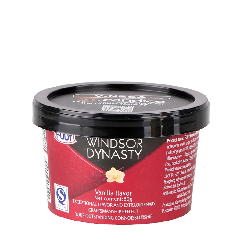 
200ml / 7oz Matte coated paper disposable single wall cup ice cream paper cup with lid 