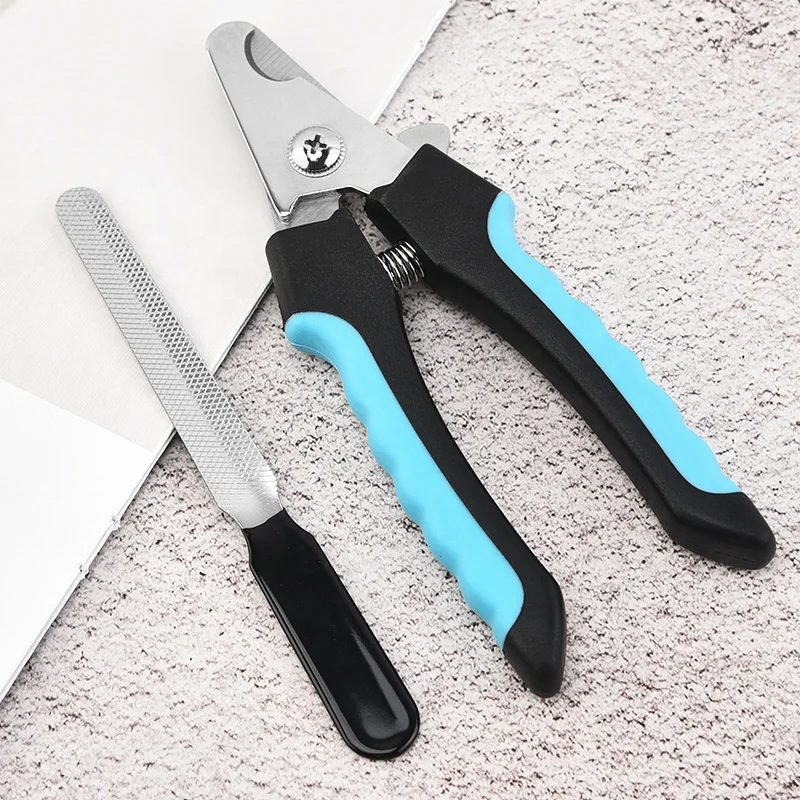 Sharp Blade But Safe Rounded Head Pet Care Manicure Set Dog Nail Clipper with Free Nail File