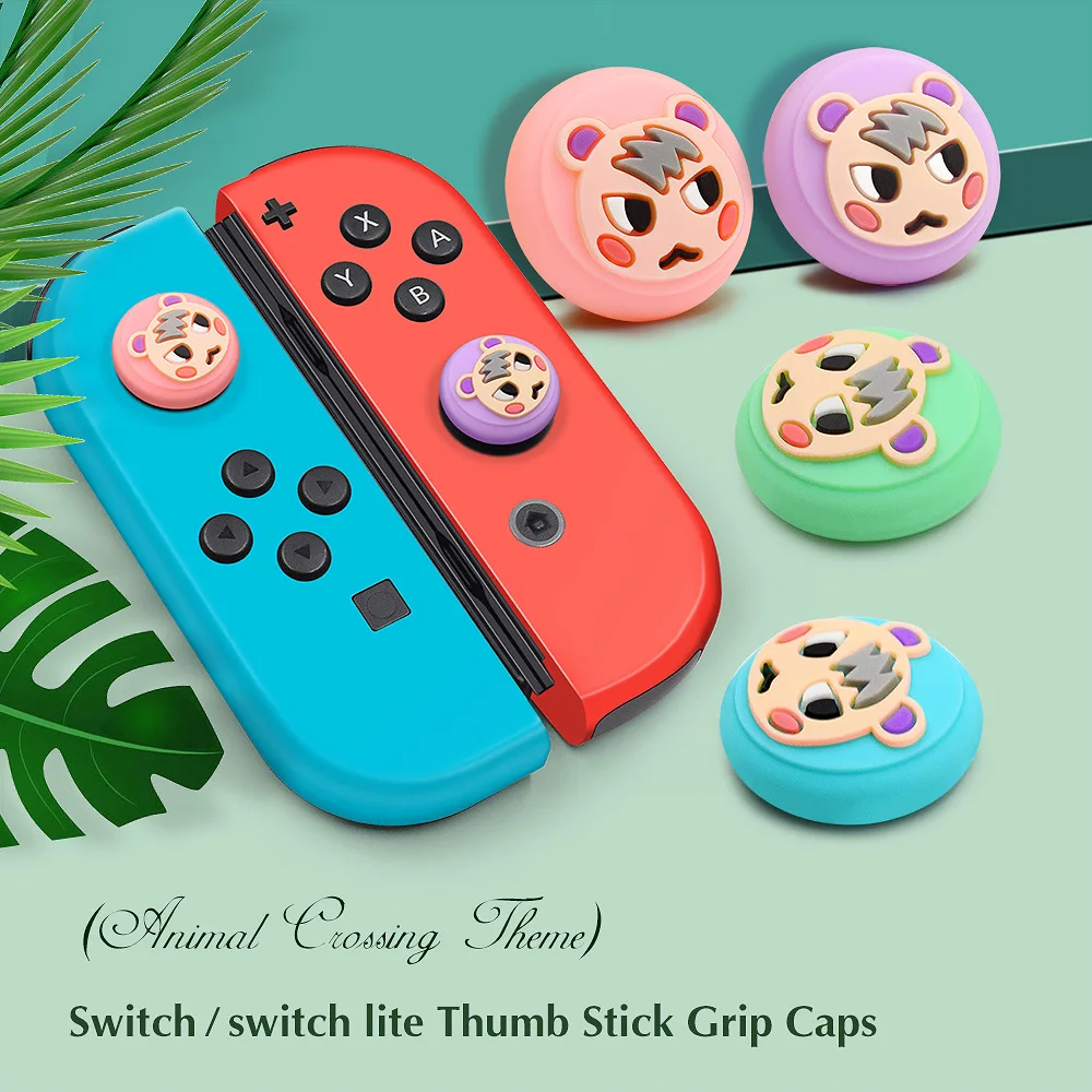  Силиконовые аналоговые колпачки на большие пальцы для Nintendo Switch And