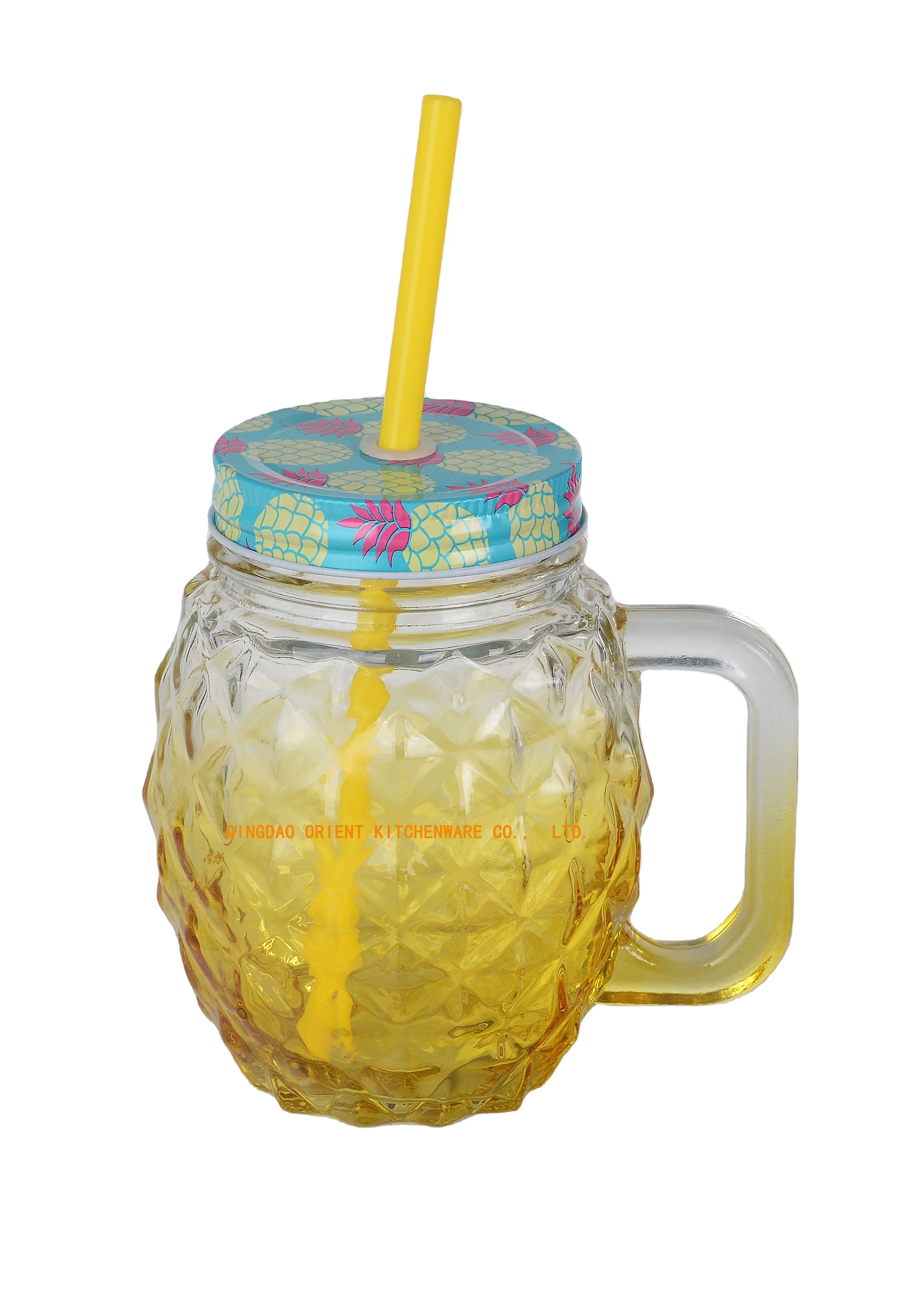 
American style mason glass jar mugs mini drinking with handle 