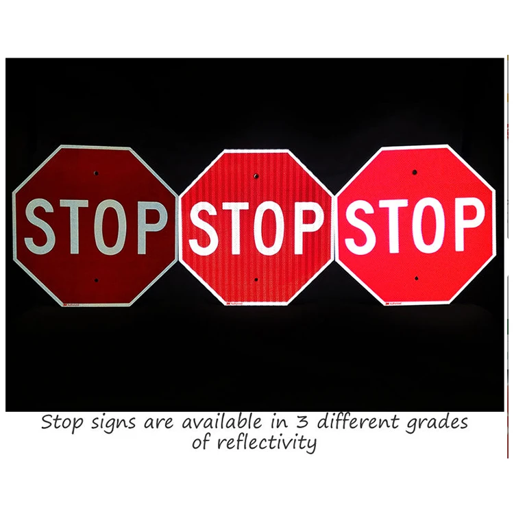 Factory Direct Customized Reflective Aluminum Traffic Warning Stop Sign Road For Safety