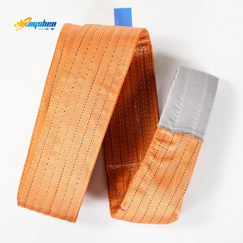 1t 2t 3t 4t 5t 6t 8t 10t 100% Polyester Lifting Webbing Sling Cargo Lashing Straps