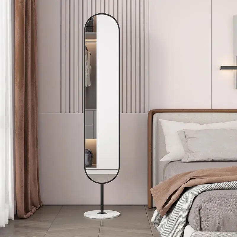 Affordable luxury style floor mirror home bedroom narrow  stereo dressing mirror modern simple with  girl  Mirror