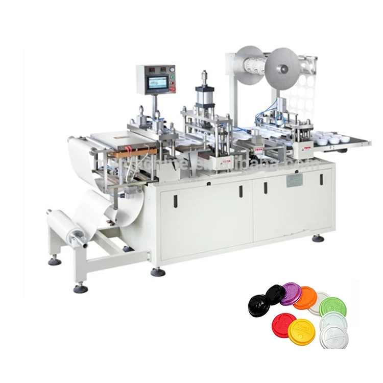 machine plastic cup cover, automatic plastic cup cover making machine