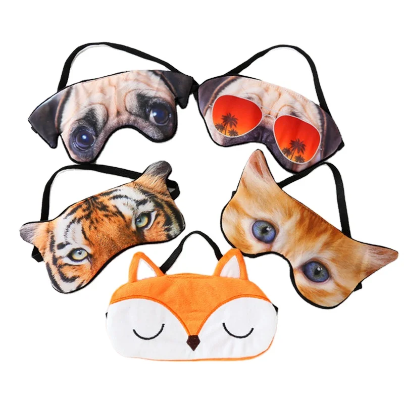 Ready to ship 3D Cute Animal Funny Sleep Eye Mask for Sleeping