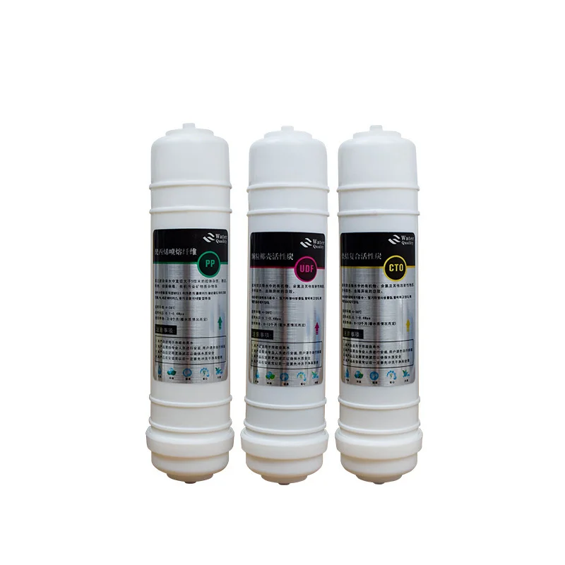 Wholesale Inline Filter Quick Connected Polypropylene PP UDF CTO Water Filter Cartridge for Ro Filtration System