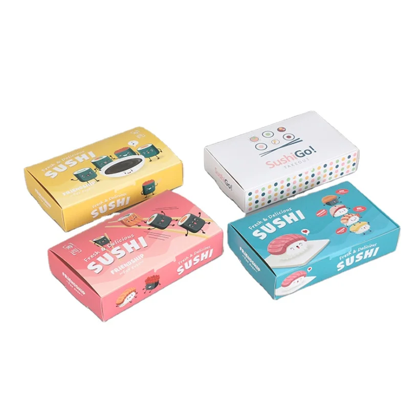 Custom Design Take Away Paper Sushi Box