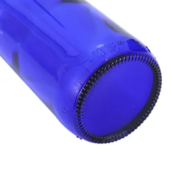 330ml Blue empty glass beer bottle