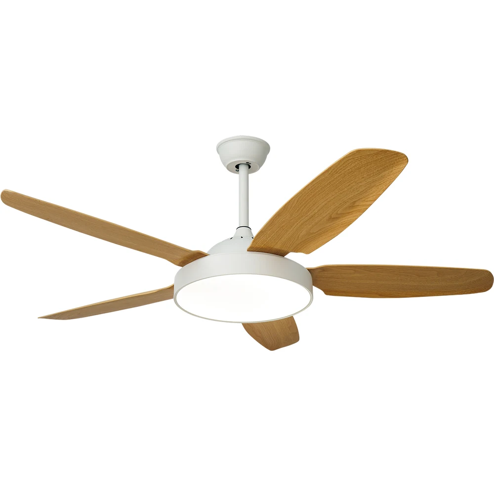 Breeze.Lux Best Selling Modern Electric Ceiling Fan Decorative 5 blades Ceiling Fan with 58W Led Light with Remote control