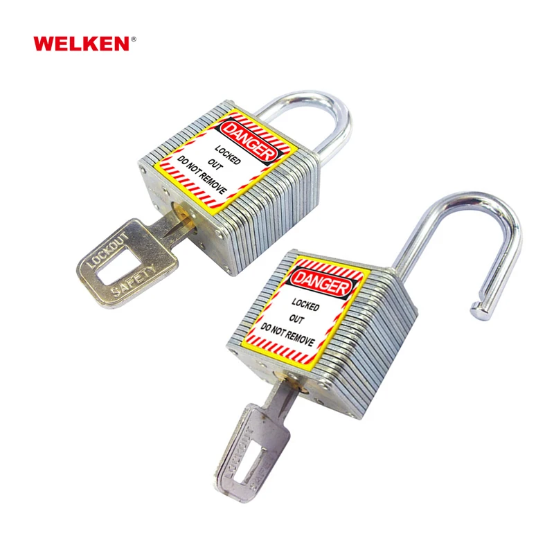 China manufacturer cheap lockout padlock for industrial equipment laminated steel safety padlock
