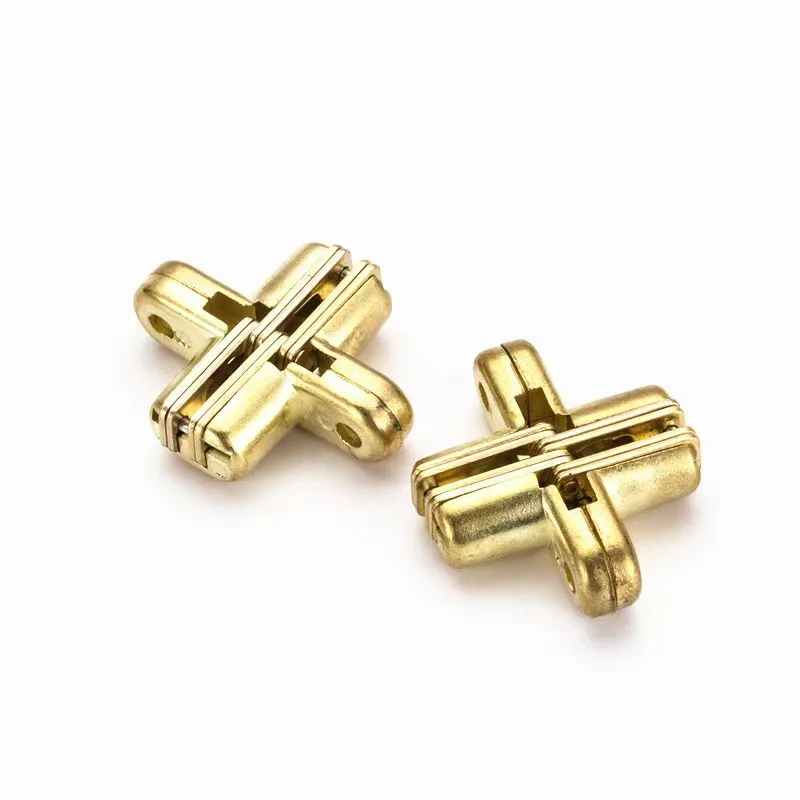 Точечные товары 13x45 мм цинковый сплав Скрытый Крест невидимые петли для складной деревянной двери