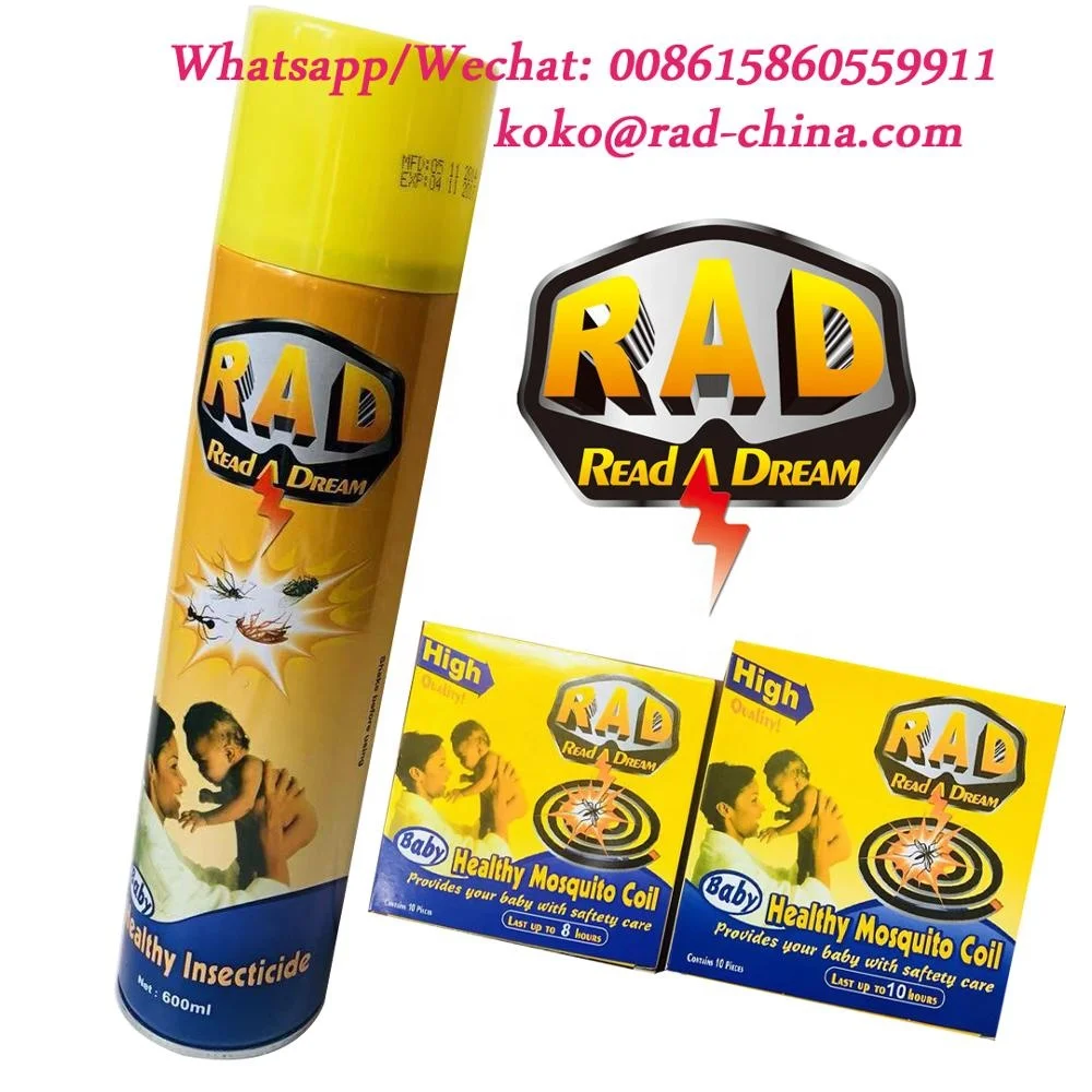 Африканский рынок, известный бренд RAD Read A Dream, черная противомоскитная спираль из Китая