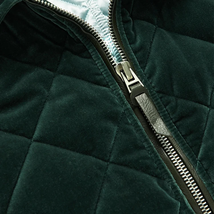 cotton velvet quilted polyester filling mens winter warm new style bomber jacket