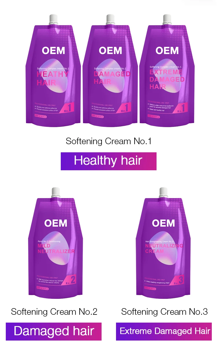 Wholesale Private Label Long Lasting Curling Perm Cream Hair Rebonding Lotion Wave Natural Salon Professional Curly Hair Perm