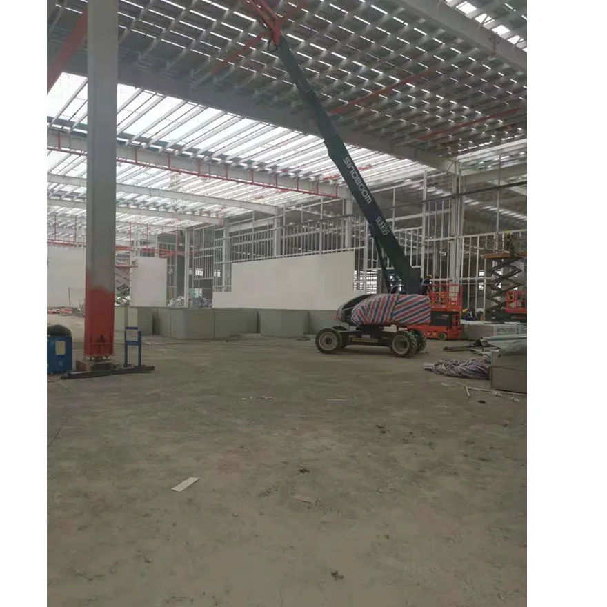 Hot Sale Prefabricated insulated wall and roof building design steel structure shed