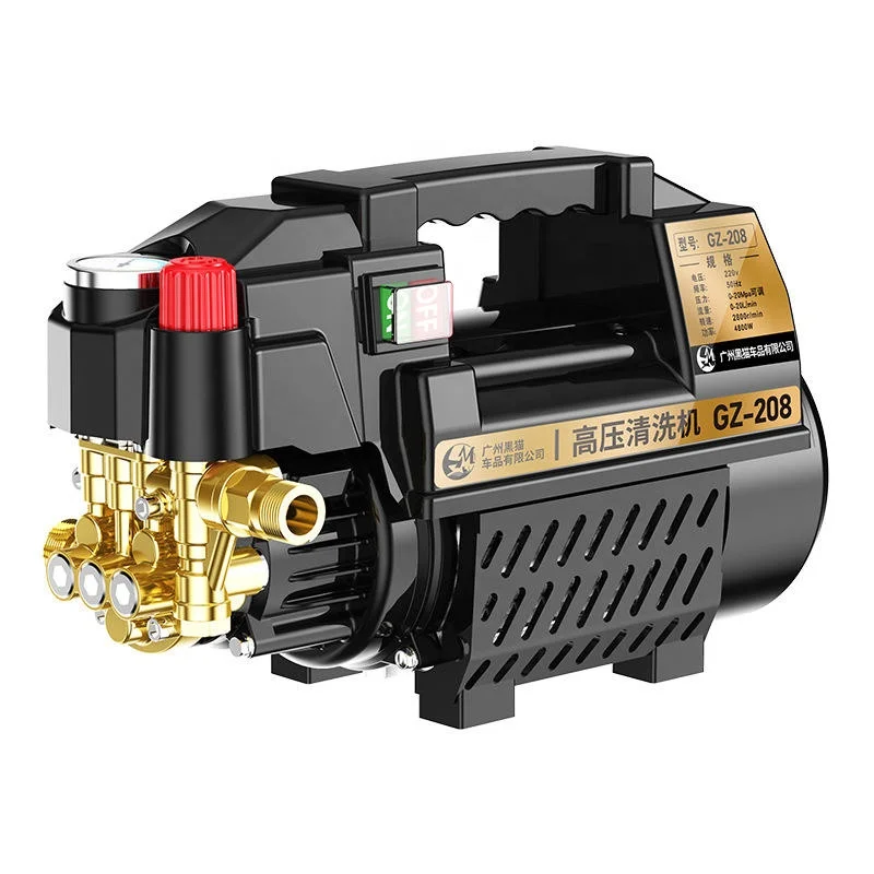 4800W высокого давления очиститель автомобиля 220V автомойка пистолет-распылитель Автоматическая Беспроводная водяной пистолет насос стиральной машины