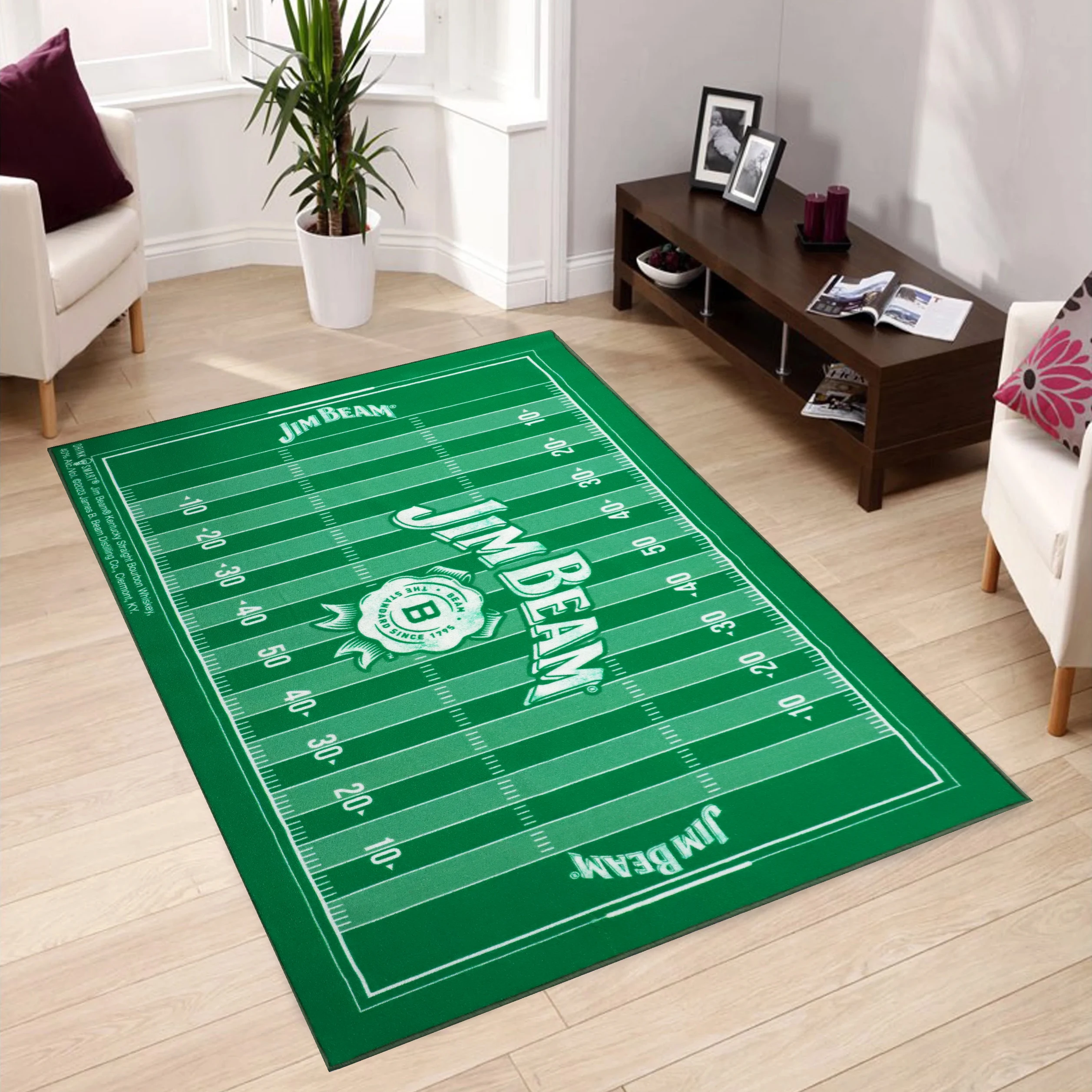 Super Anti Skid Customized Style Indoor Mat for Kids Play Kitchen Natural Latex Floor Mat Nylon Latex 3D Logo Printing Mat