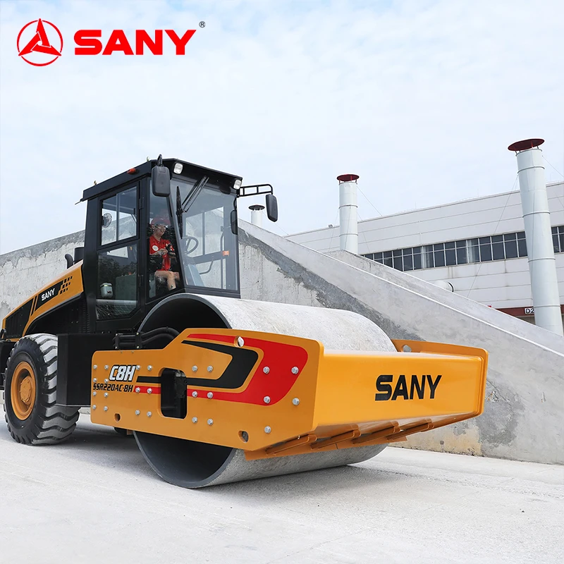SSR120C-10 SANY 12-тонный одинарный Вибрационный каток для дорожного покрытия жилых помещений