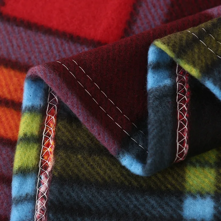 Wholesale Buffalo Check Blanket 100% Polyester Plaid Fleece Blanket Tartan Blanket For Holiday