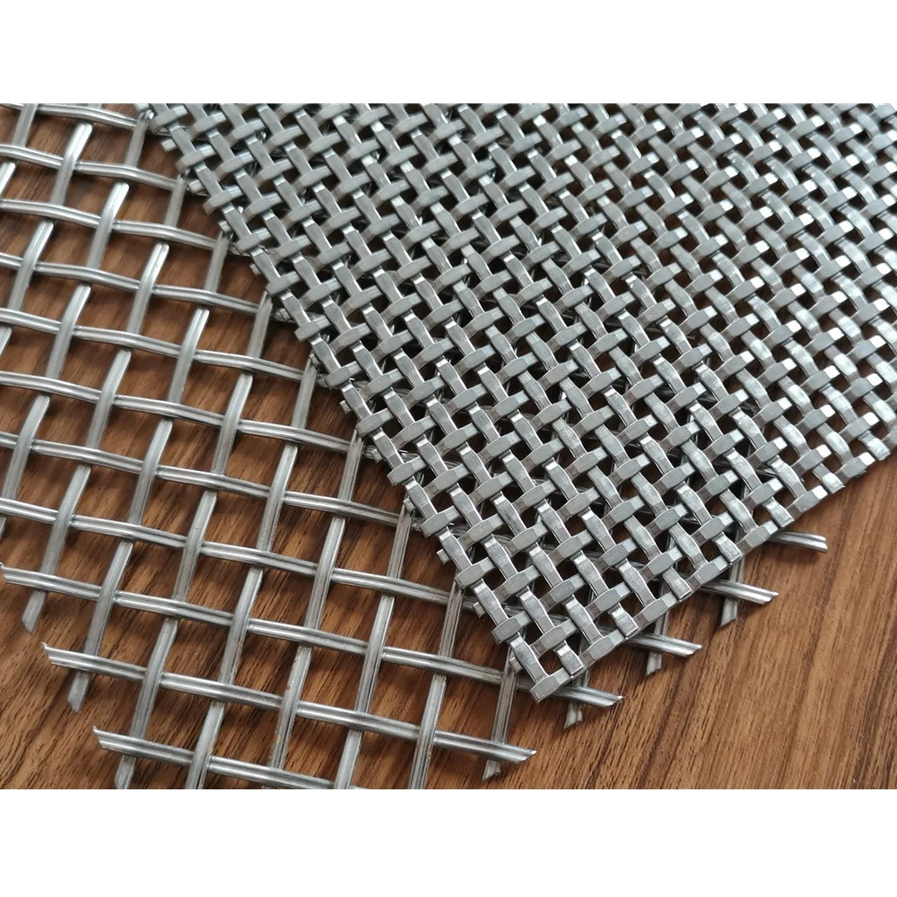 flat wire type stainless steel wire mesh safe guarding furniture cabinet and grilles