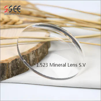 China Optical Lens  Factory  Mineral Single Vision Lens 1.523  Mineral  Optical Lens