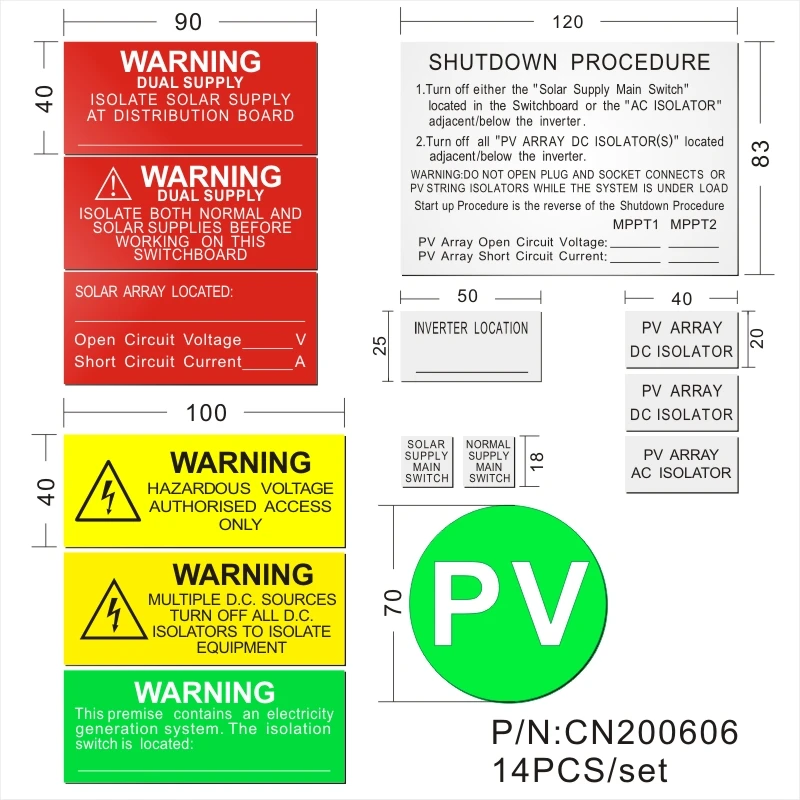 Manufacture Custom Plastic Traffolyte Double Color Label Kits Plastic Engraved Abs Solar Label Tag - Buy Pv Solar Power Kits,Pla