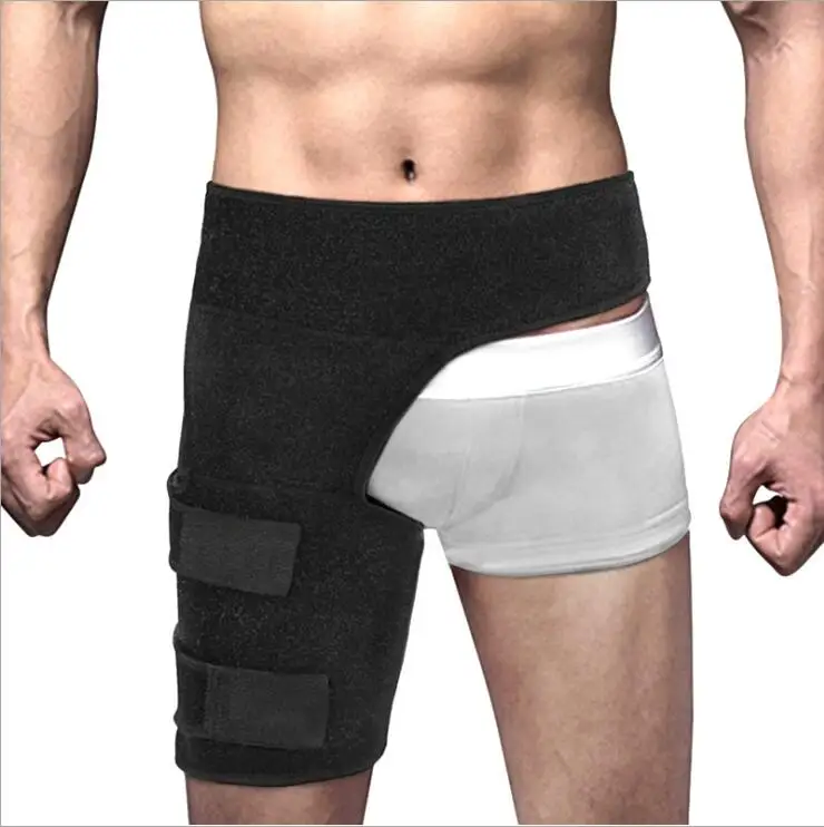 Top quality SBR Neoprene Breathable Groin Wrap Thigh Compression Sleeve Support for Groin Hip Brace Hip Joint Arthritis