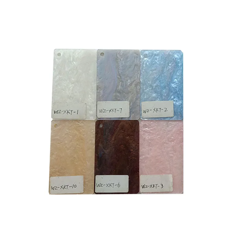 Multi Colors Bright Acrylic Sheets Shiny Shell Color Glitter Acrylic Sheet